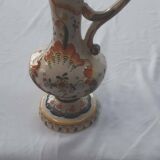 Earthenware ewer Rouen decor