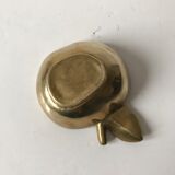 Apple brass ashtray