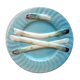 Art deco blue asparagus dabbling Lunéville