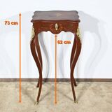 Small Table in Lacquered Wood, Louis XV Style – Late 19th Century