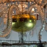 Important lustre bag of cut crystal navette pearls, circa 1800