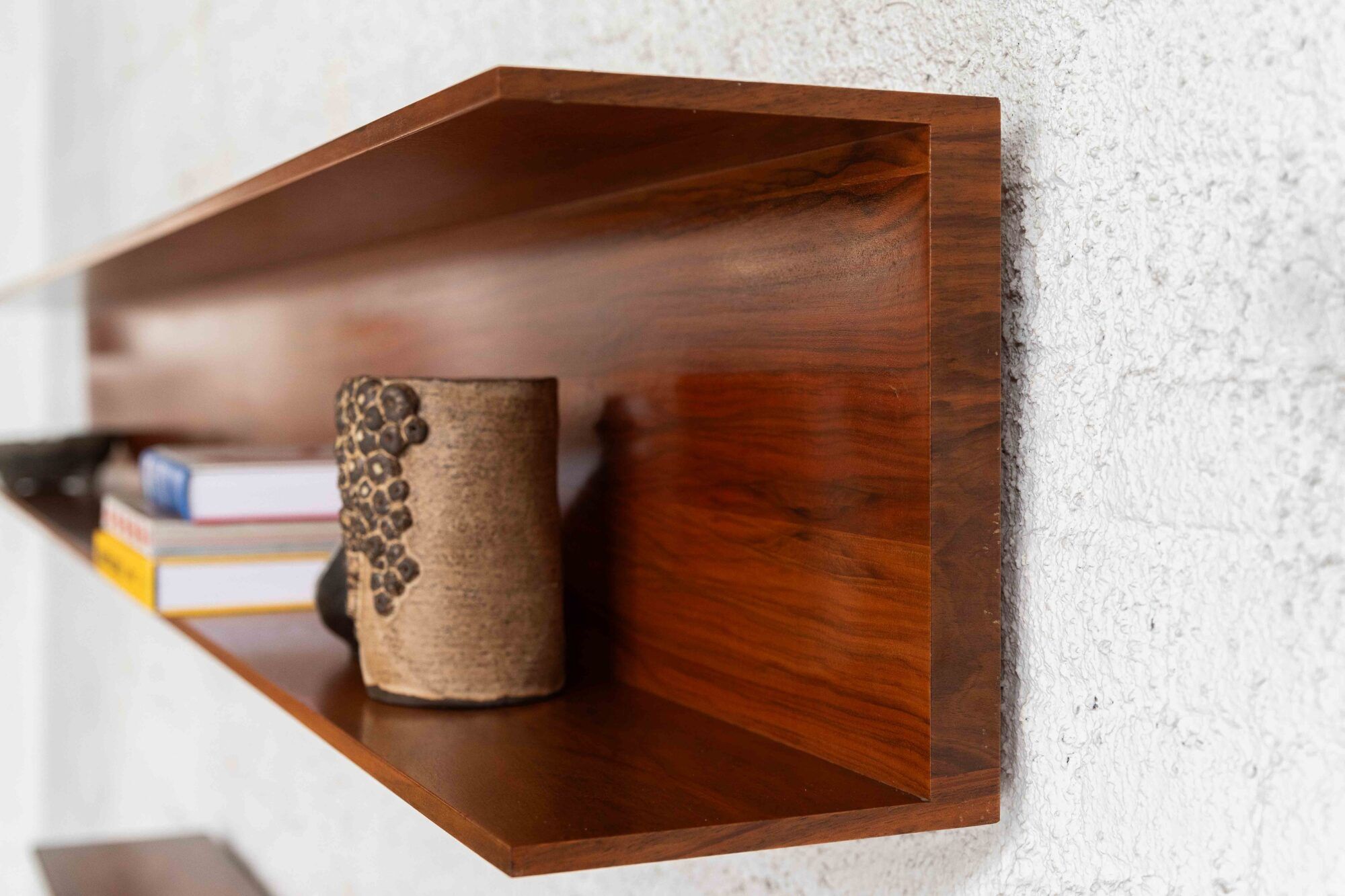 240 cm floating wall shelf by Walter Wirz