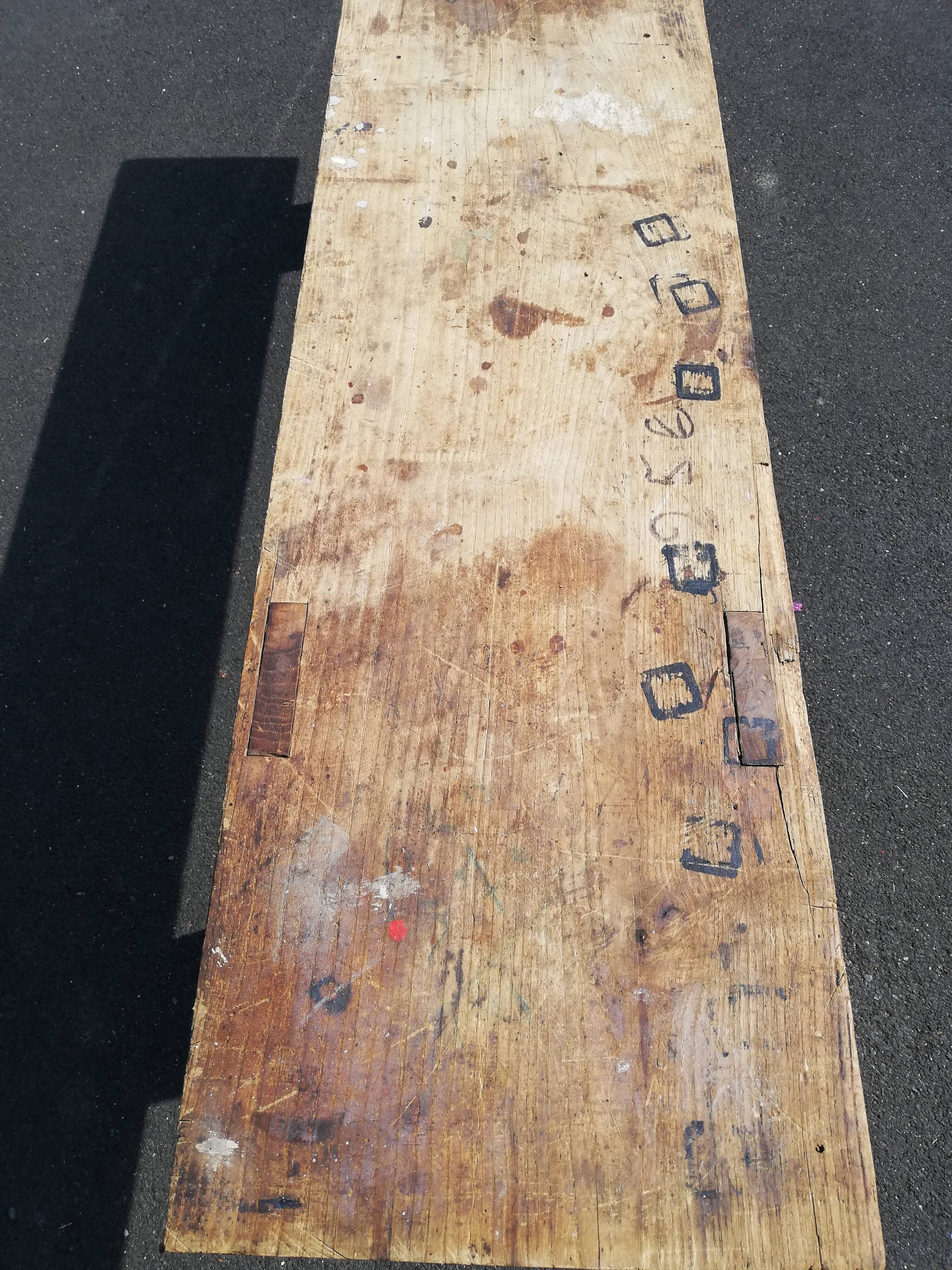 Old wooden workbench