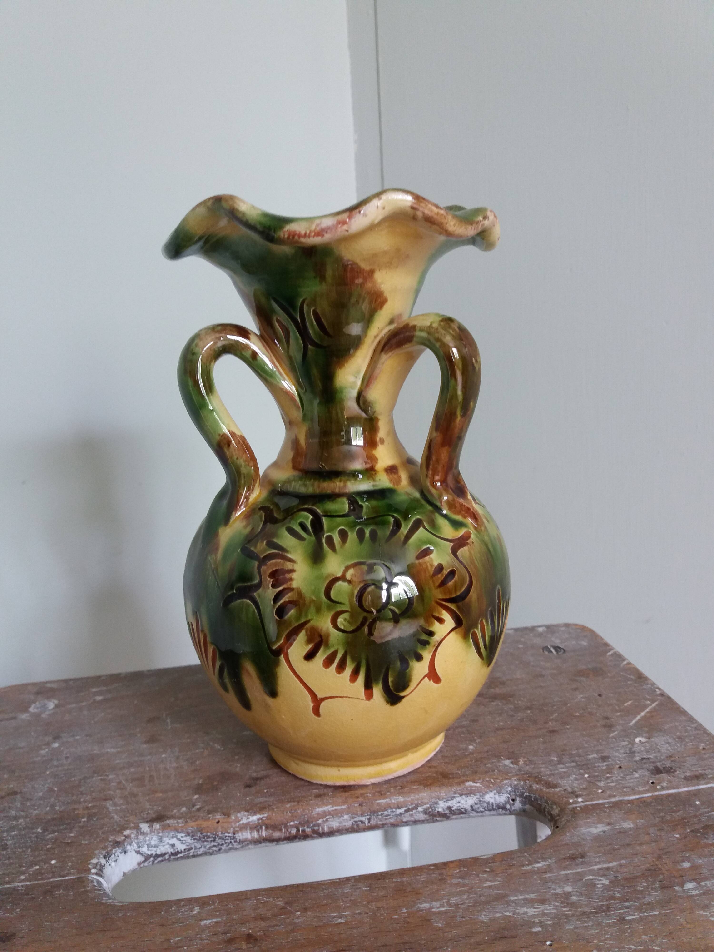 Safi Morocco ceramic vase