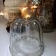 Pair of old fluted glass molds. Kouglof molds / Jam molds