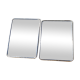 Duo of barber mirrors to pose