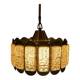 Vintage suspension light, Danish design from the 1960s, Regency style.