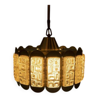 Vintage suspension light, Danish design from the 1960s, Regency style.