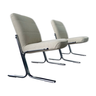 Duo armchairs 70s /80s reupholstered