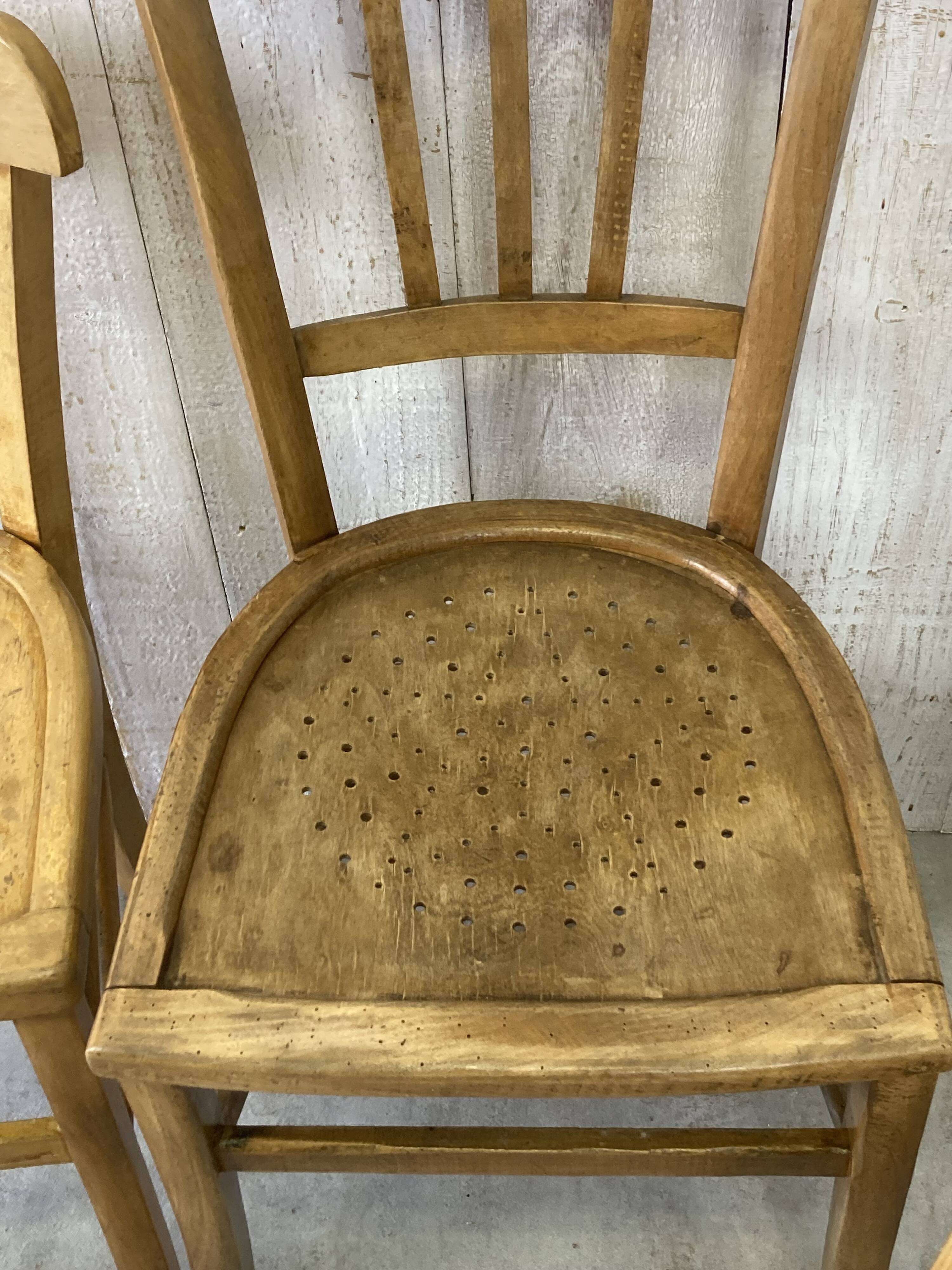 Set of 4 mismatched bistro chairs (Luterna...)