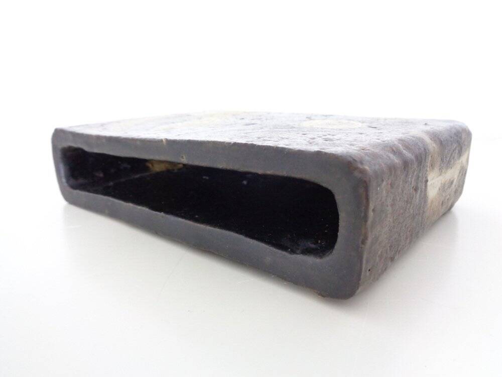 Vintage glazed studio ceramic vase by Trille Jørgensen, Denmark, 1970s.