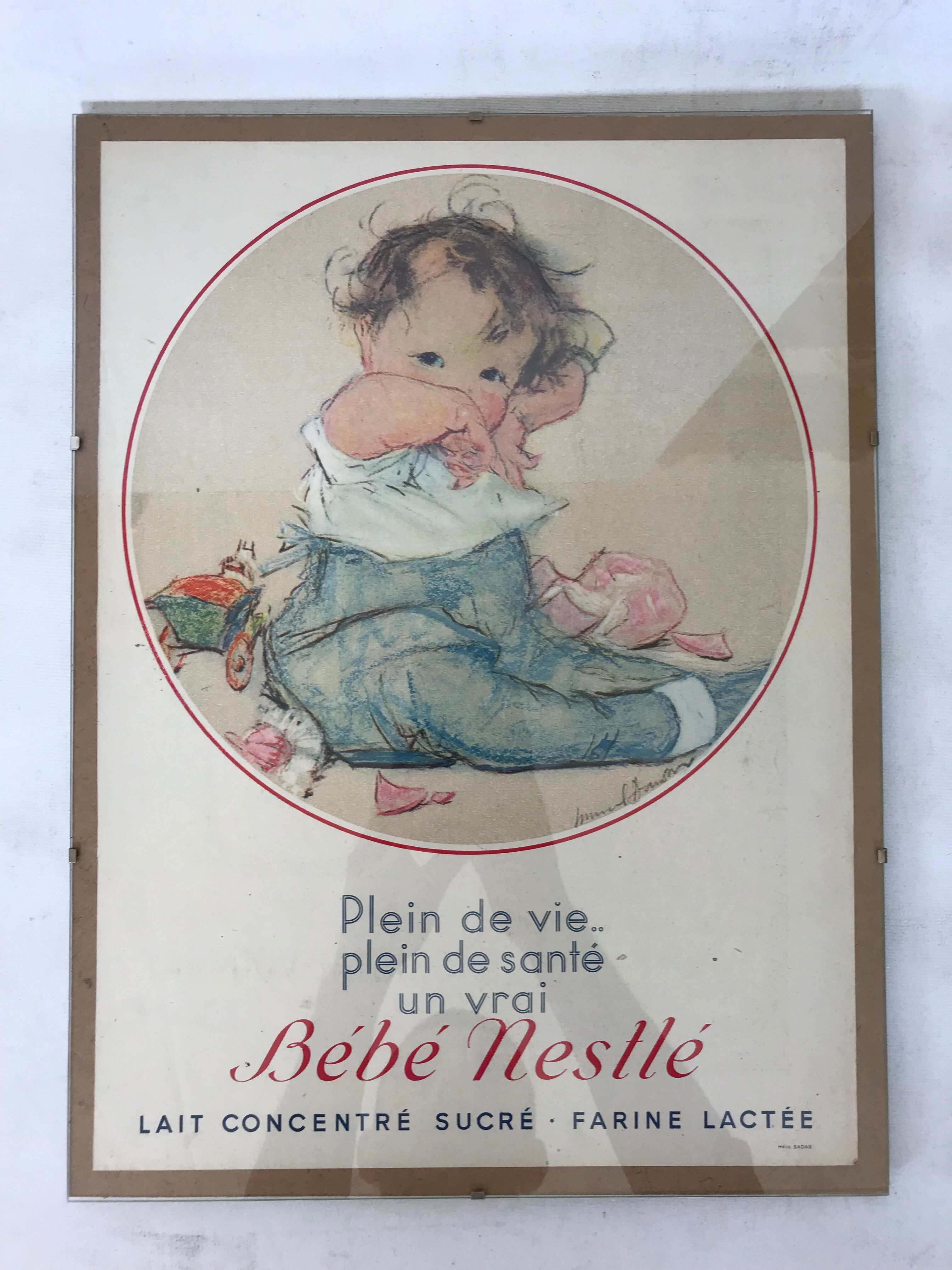 Nestlé advertising poster years 1930