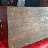 Marine trunk travel cabinet period 19th wood and brass