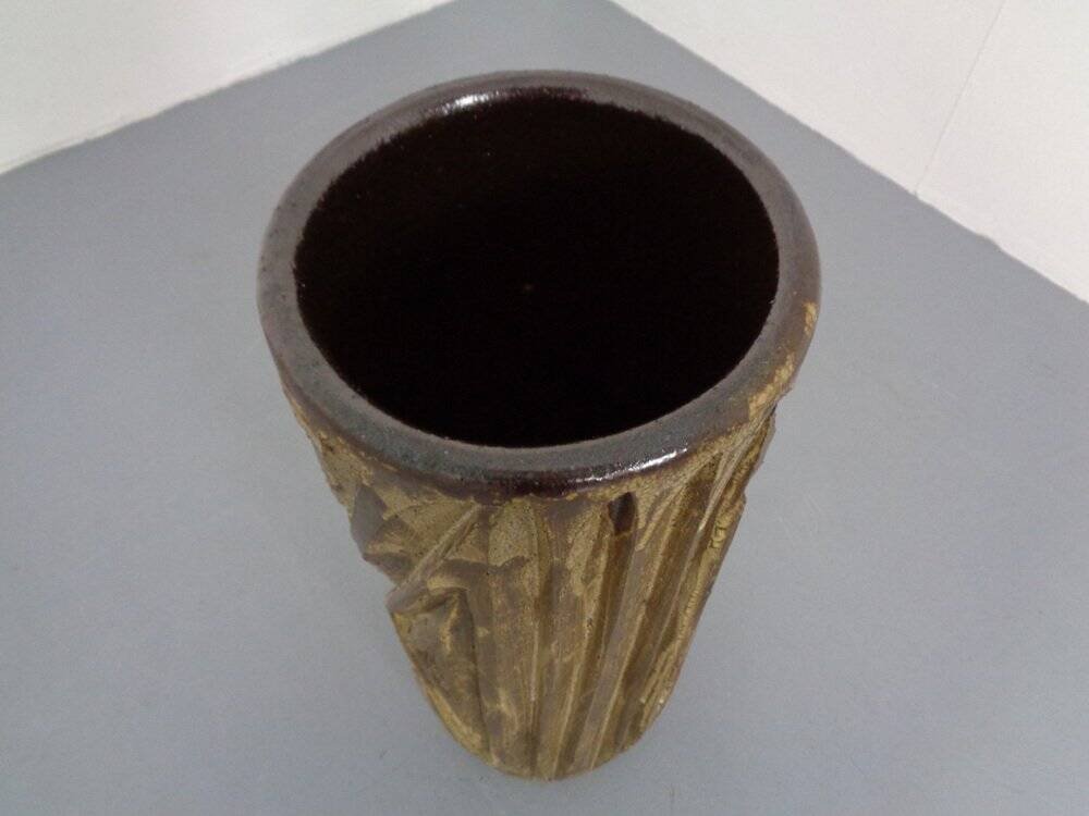 Large Brutalist Ceramic Umbrella Stand, Italy, 1960s