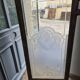 Parisian bistro window 1900 frosted glass
