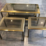 Ensemble de tables basses de design italien, années 1970