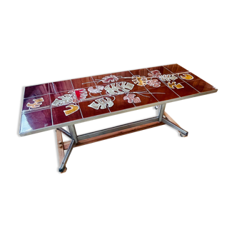 Coffee table vintage adri vallauris 1960