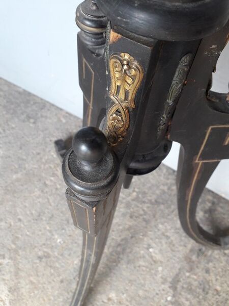 Napoleon III wooden and marble column saddles xiXem
