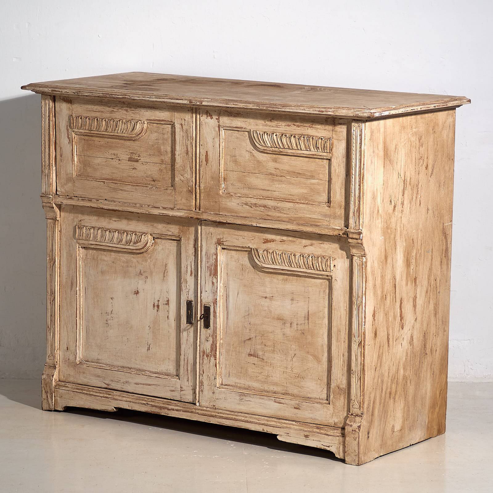 Antique white desk chest of drawers (circa 1920)
