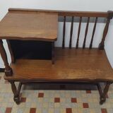 Antique vintage telephone bench furniture