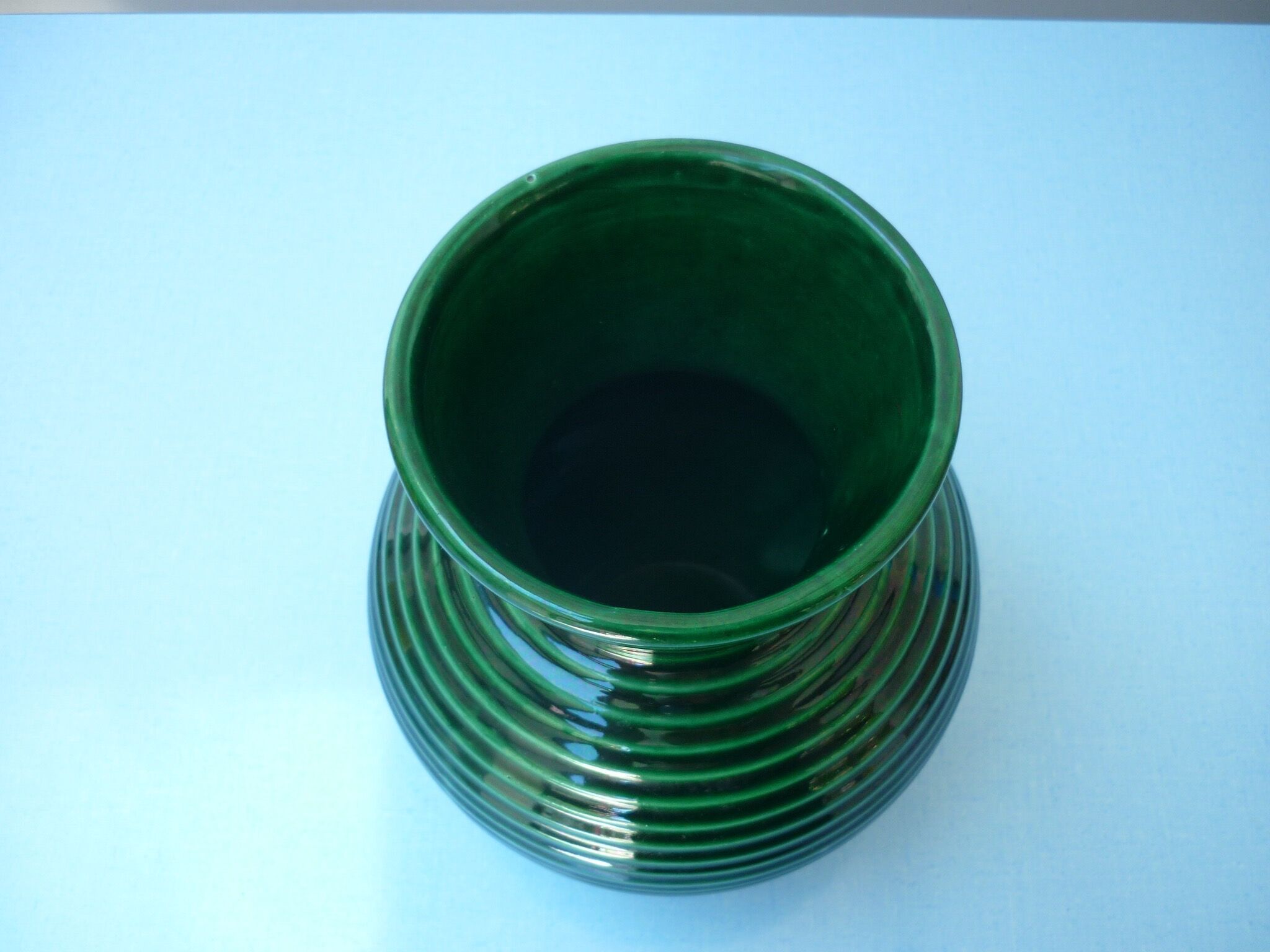 Dark green vase from the 1950s