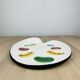 Ceramic cheese platter by Elchinger, 1950s, palette.