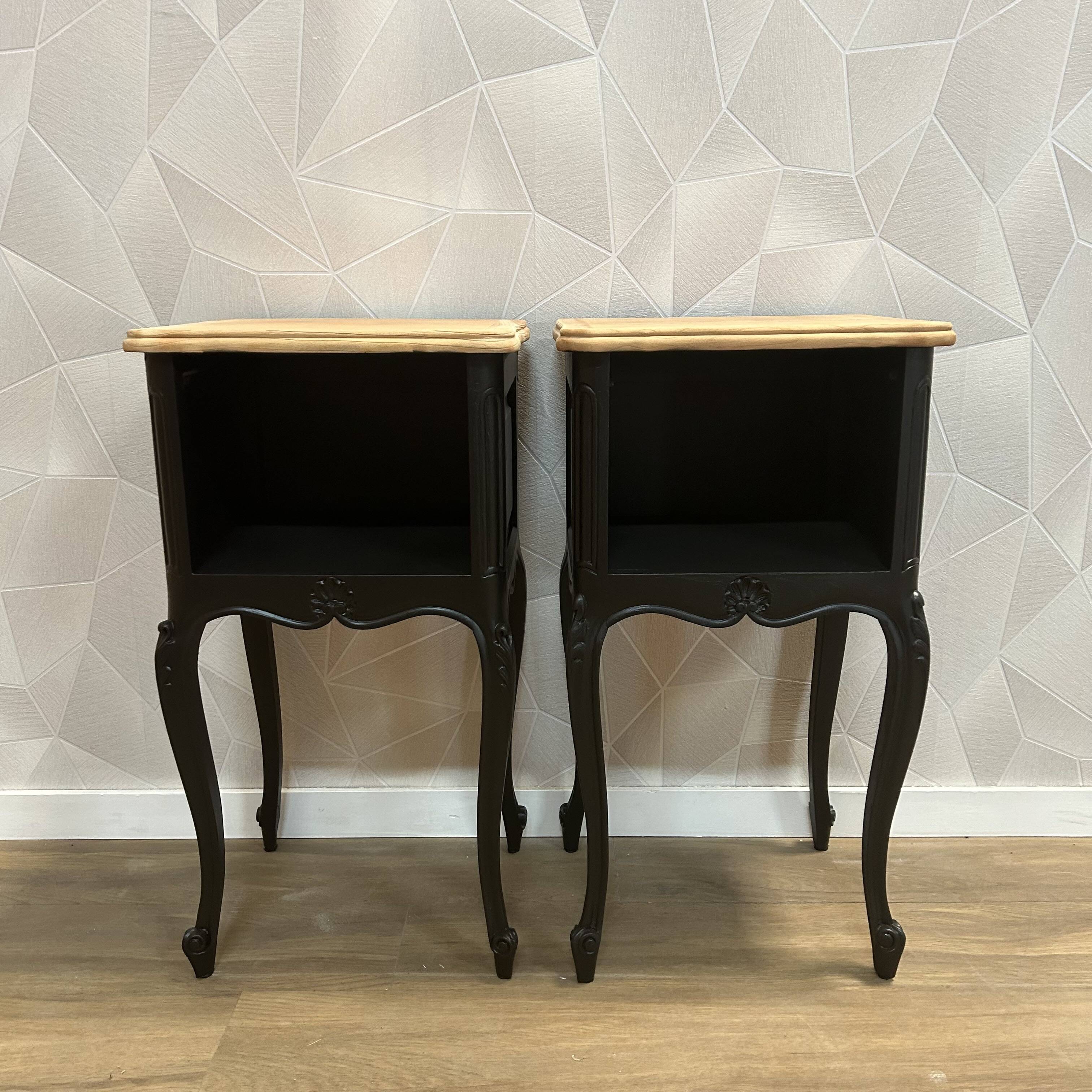 Pair of industrial revamped bedside table