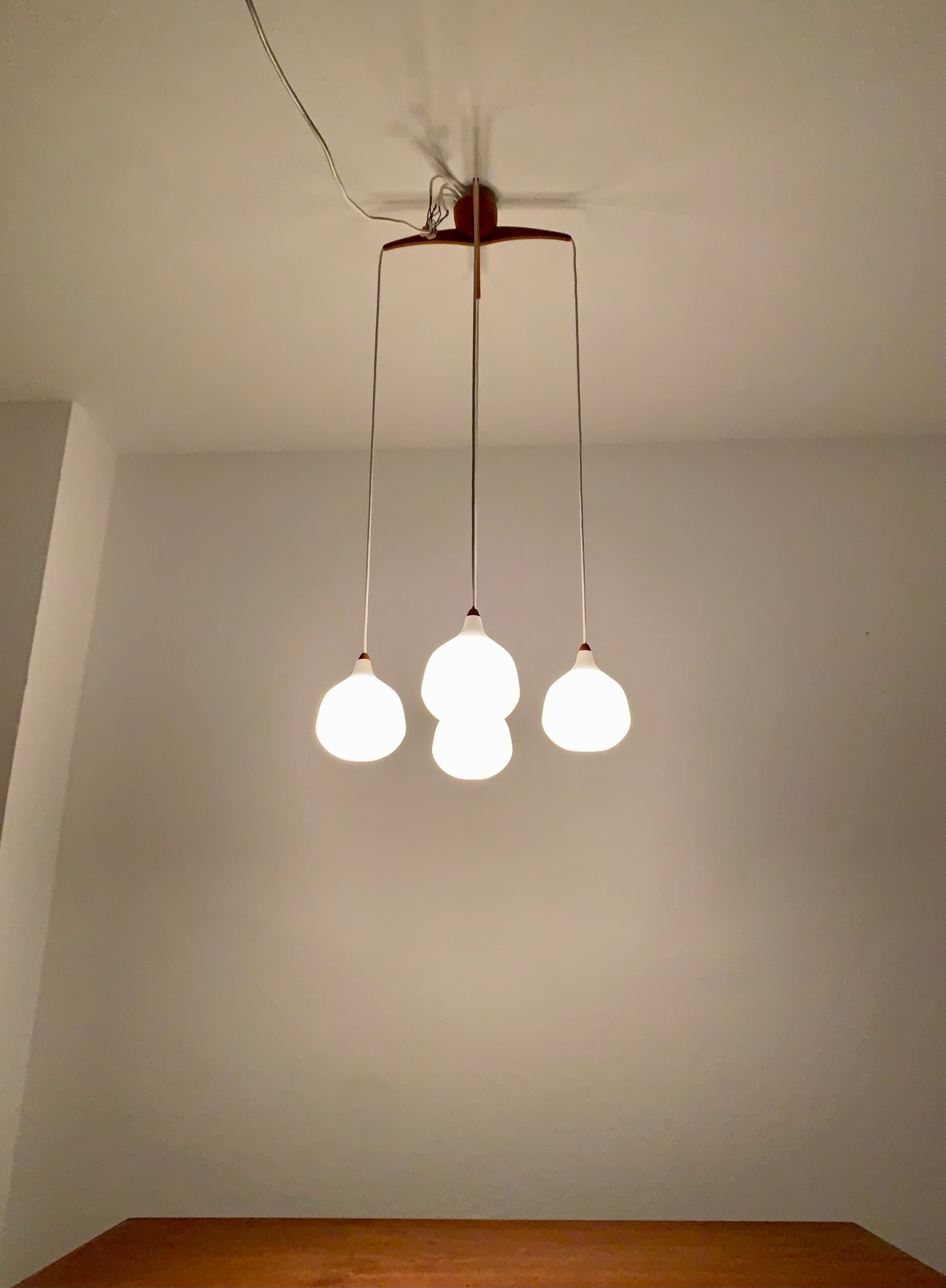 Opaline Cascading Lamp by Uno and Östen Kristiansson for Luxus