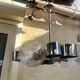Chrome chandelier Space age 70s