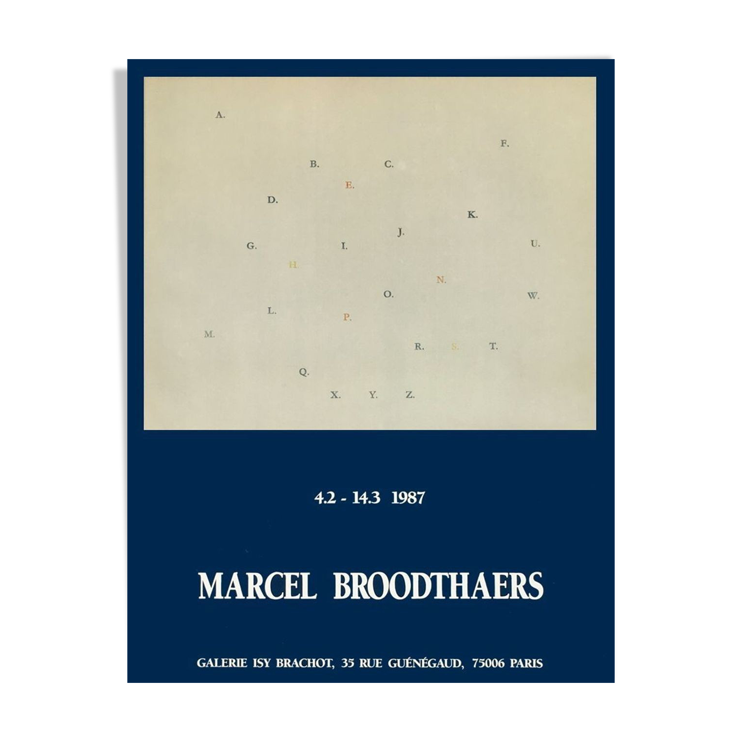 Poster Marcel Broodthaers 1987