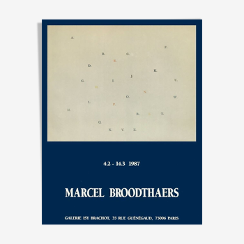 Affiche Marcel Broodthaers 1987