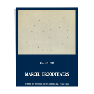 Affiche marcel Broodthaers