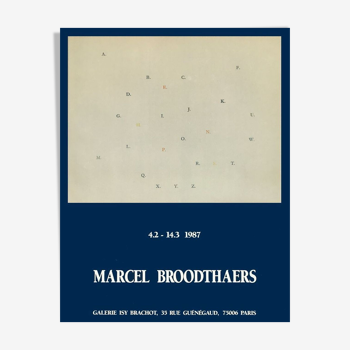 Poster Marcel Broodthaers 1987