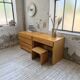Bureau + commode + tabouret pin Maison Regain Savoie