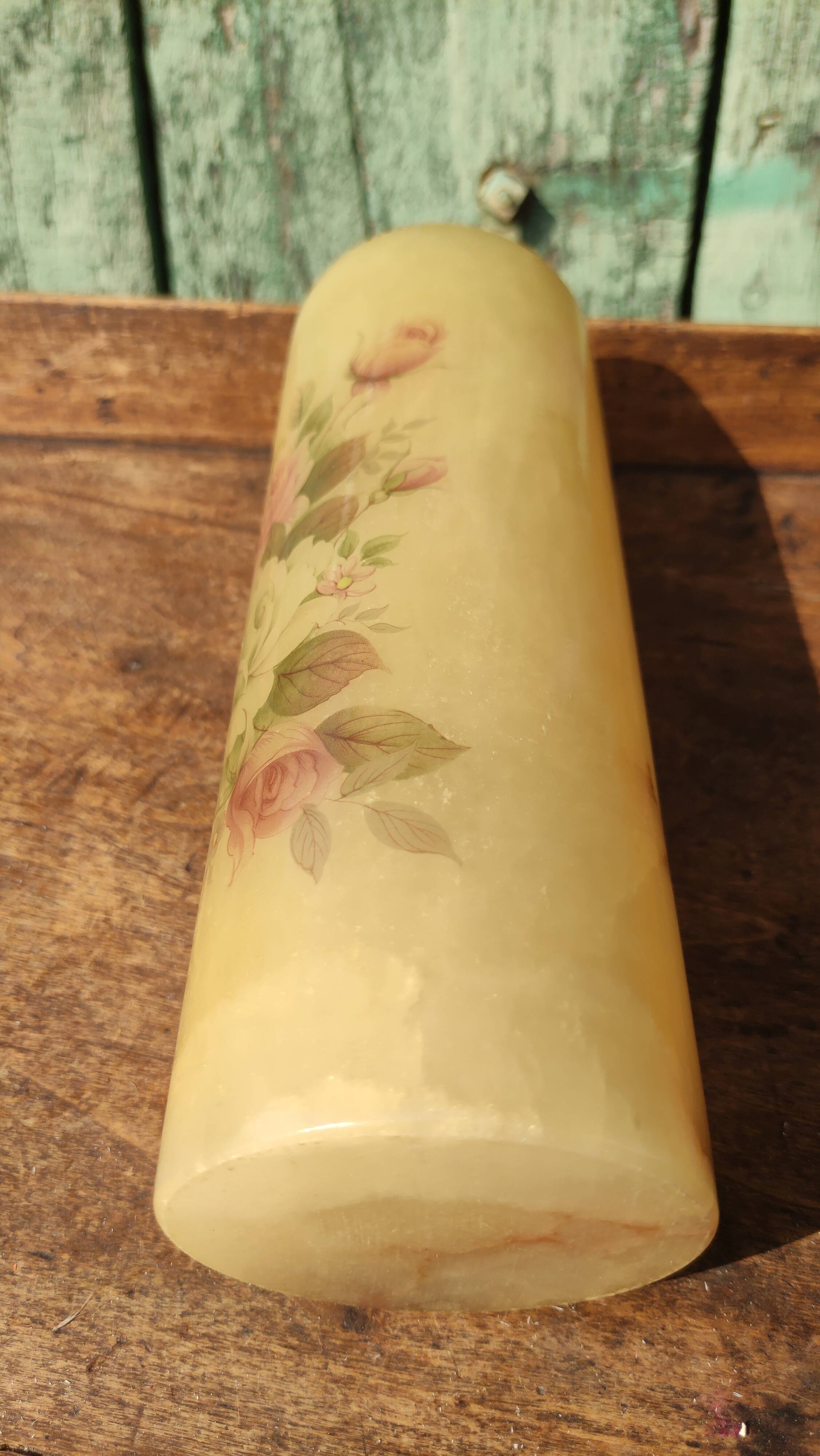 Vintage alabaster vase