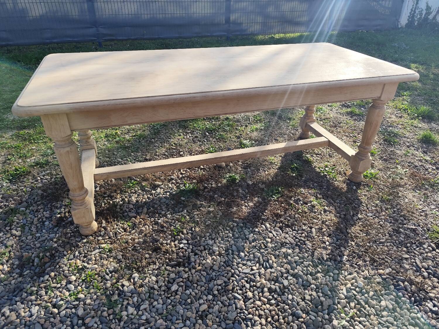 Farmhouse table with extensions