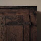 Antique mountain wardrobe in solid oak – 19th century