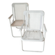 Two folding chairs 1960 Grand Soleil & Luigi Plebani Vintage.