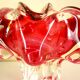 Vase, sculpture en cristal de bohème, années 60