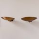 Pair of vintage brass wall lights, France 1970.