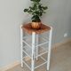 Tabouret ancien haut paillé