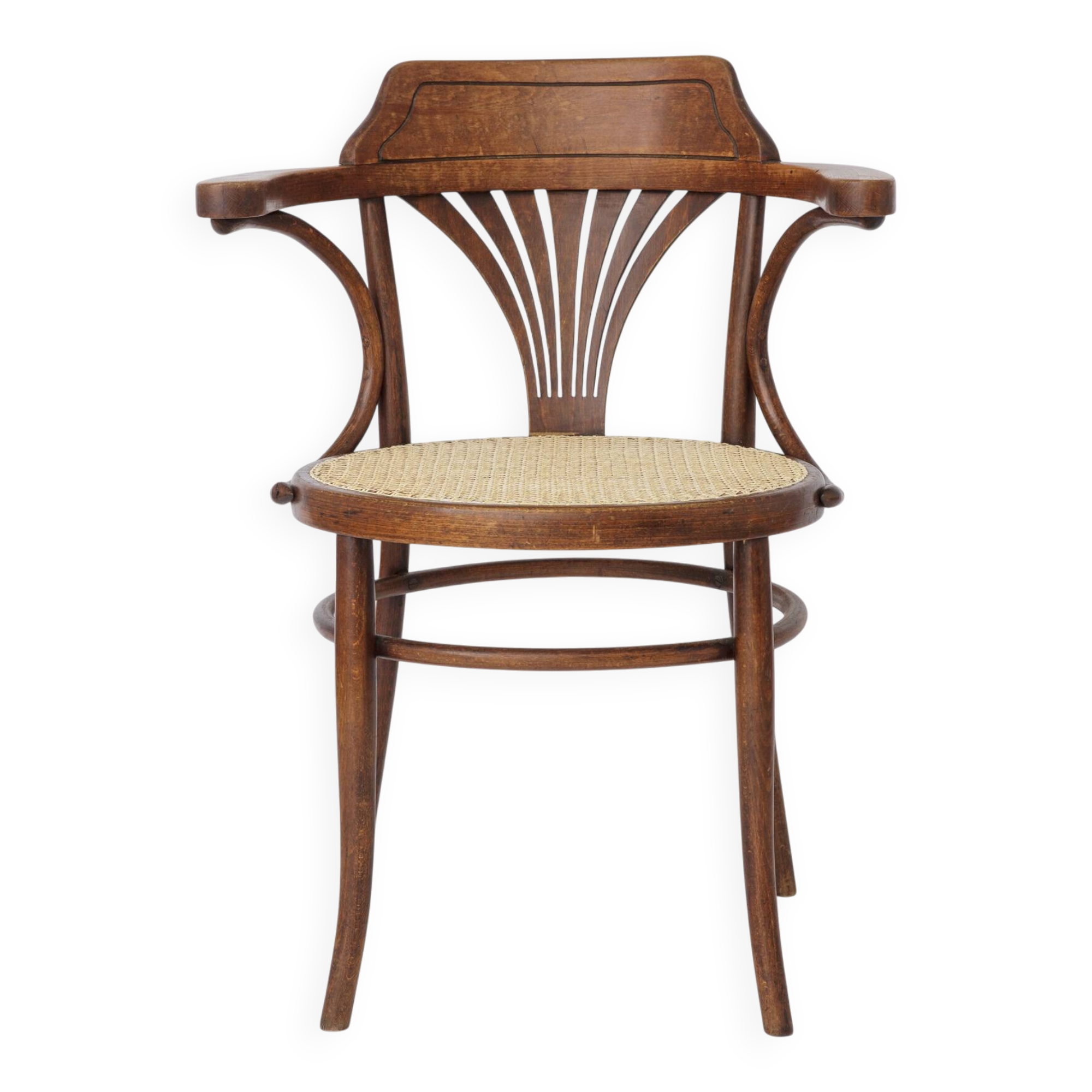 Vintage Bentwood Chair by Fischel Austria 1940s-1950s | Restored Beech Wood
