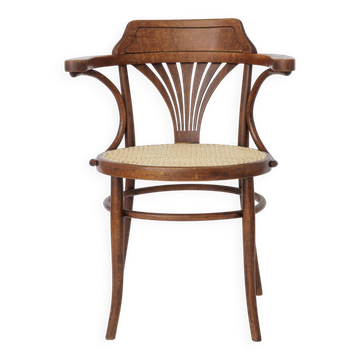 Vintage Bentwood Chair by Fischel Austria 1940s-1950s | Restored Beech Wood