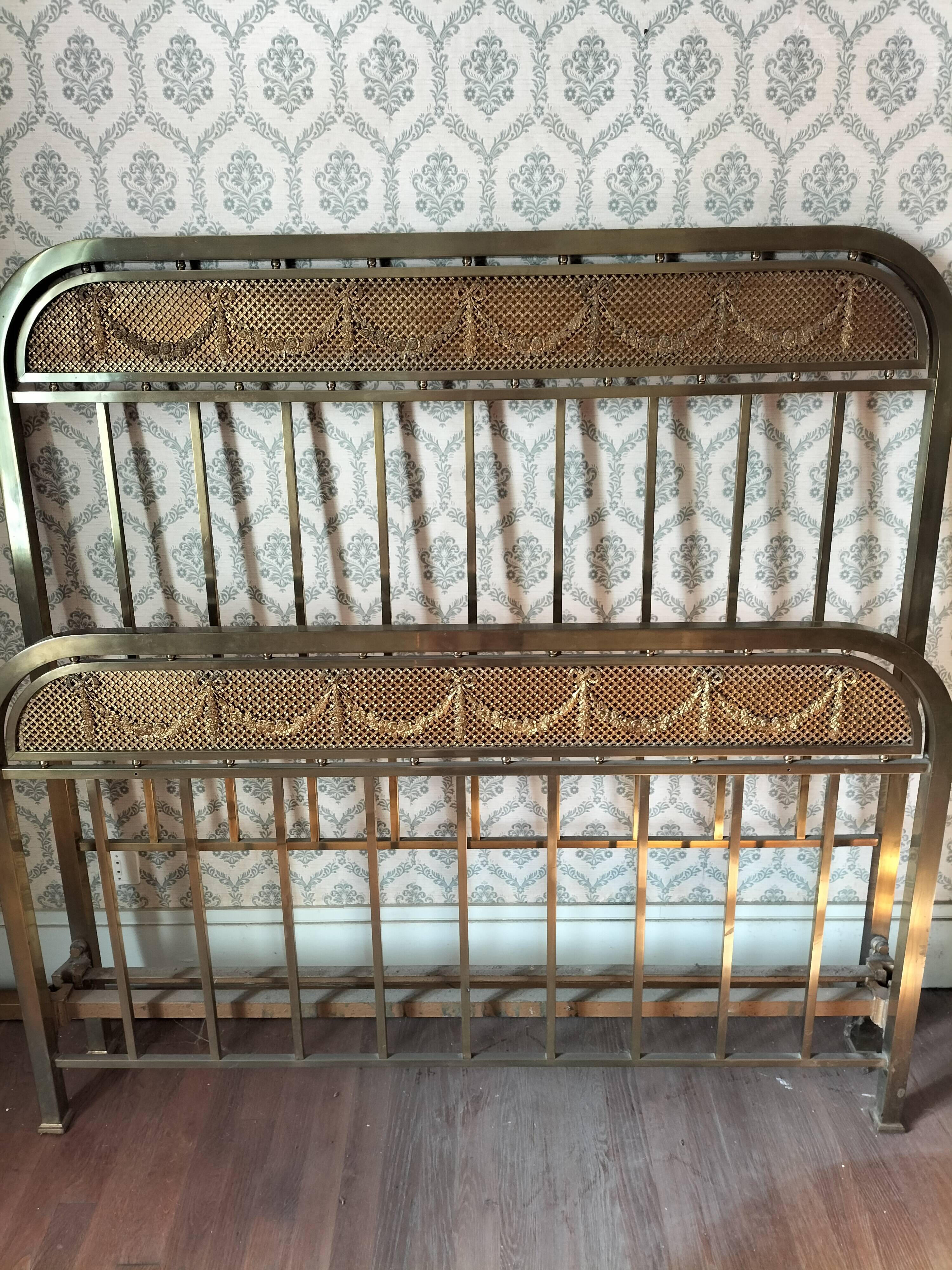 Brass bed