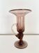 Blown glass candle holder with bubbles