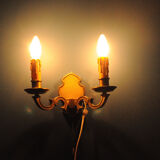 Pair of brass sconces