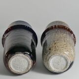 Scandinavian Modern Ceramic Vases, Sylvia Leuchovius, Rörstrand 1976,  Set of 2