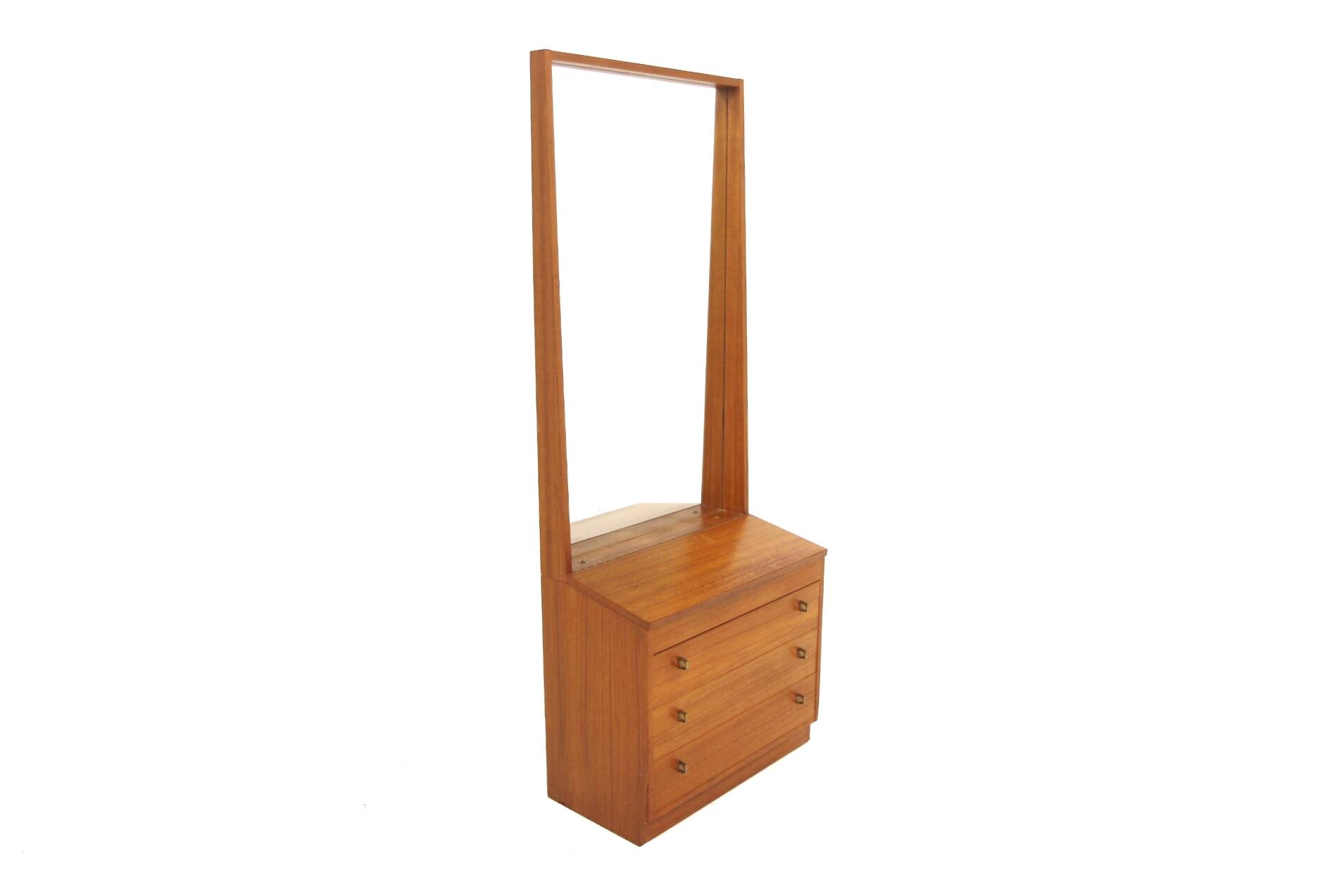 Scandinavian teak "silhouette" mirror, Sweden, 1960