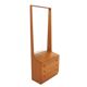 Scandinavian teak "silhouette" mirror, Sweden, 1960