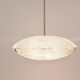 Lustre Kalmar Discus en Verre Texturé et Nickel Midcentury, Autriche, Années 1950